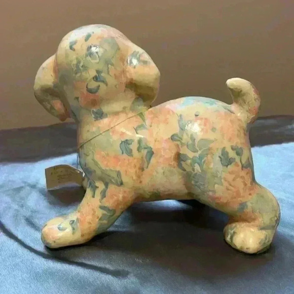 Handmade Glazed  Puppy Figurine - Picture 4 of 8